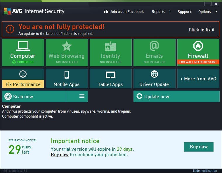 Internet security software